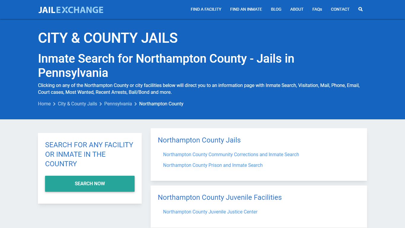 Inmate Search for Northampton County | Jails in Pennsylvania